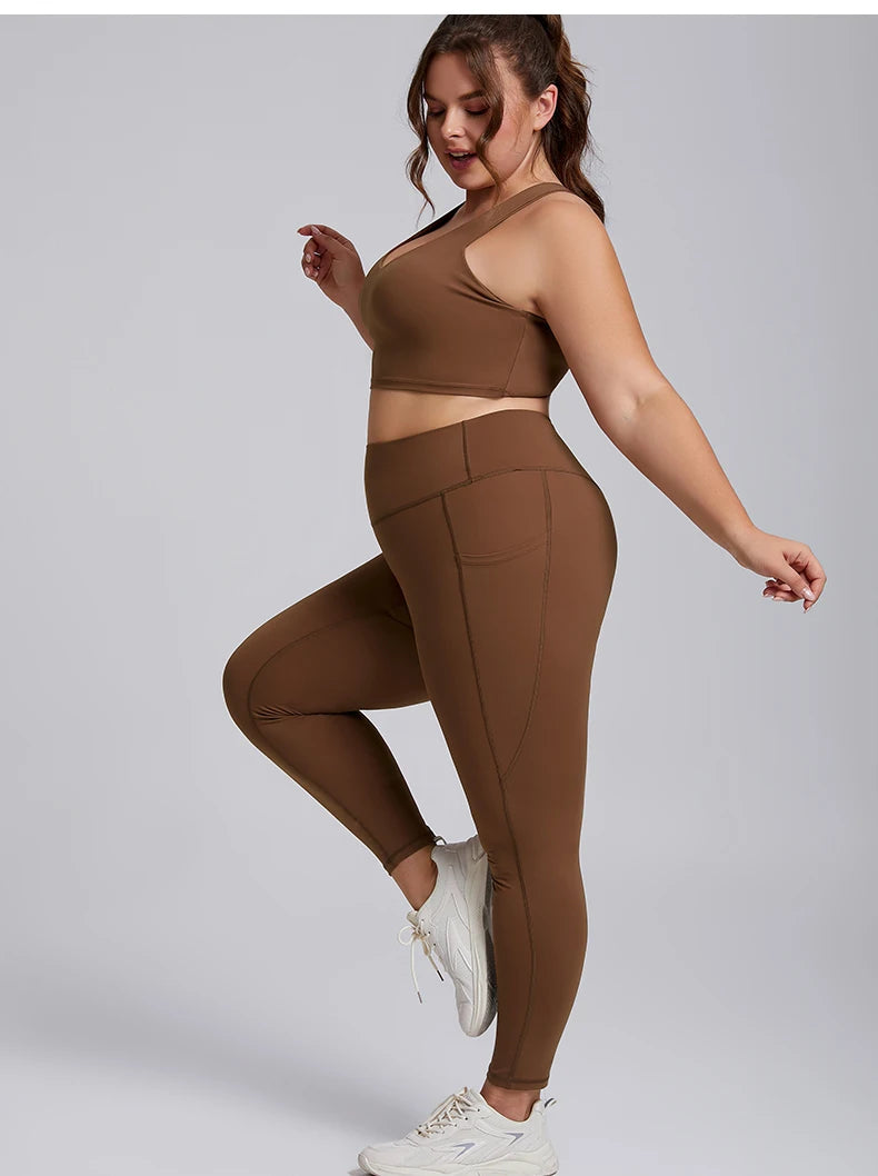 Women's plus size sports fitness clothing