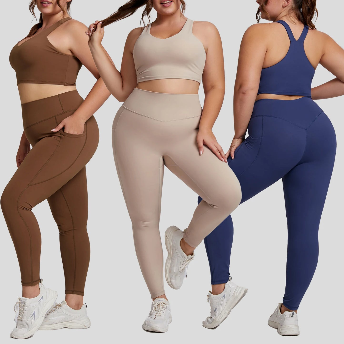 Women's plus size sports fitness clothing