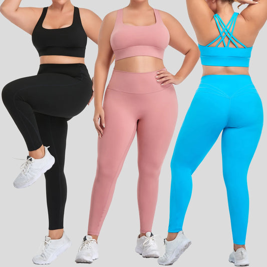 Plus Size Women's Tracksuit Yoga Set