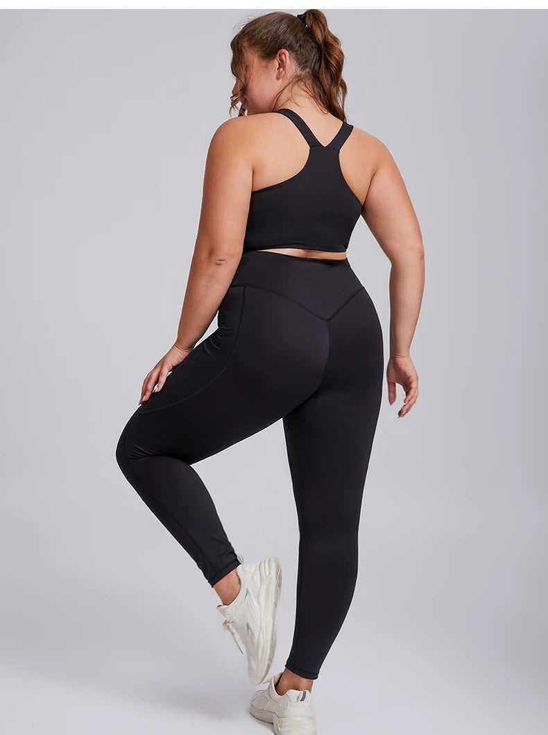 Women's plus size sports fitness clothing